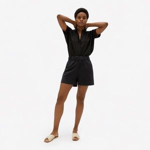 everlane easy chino long short black